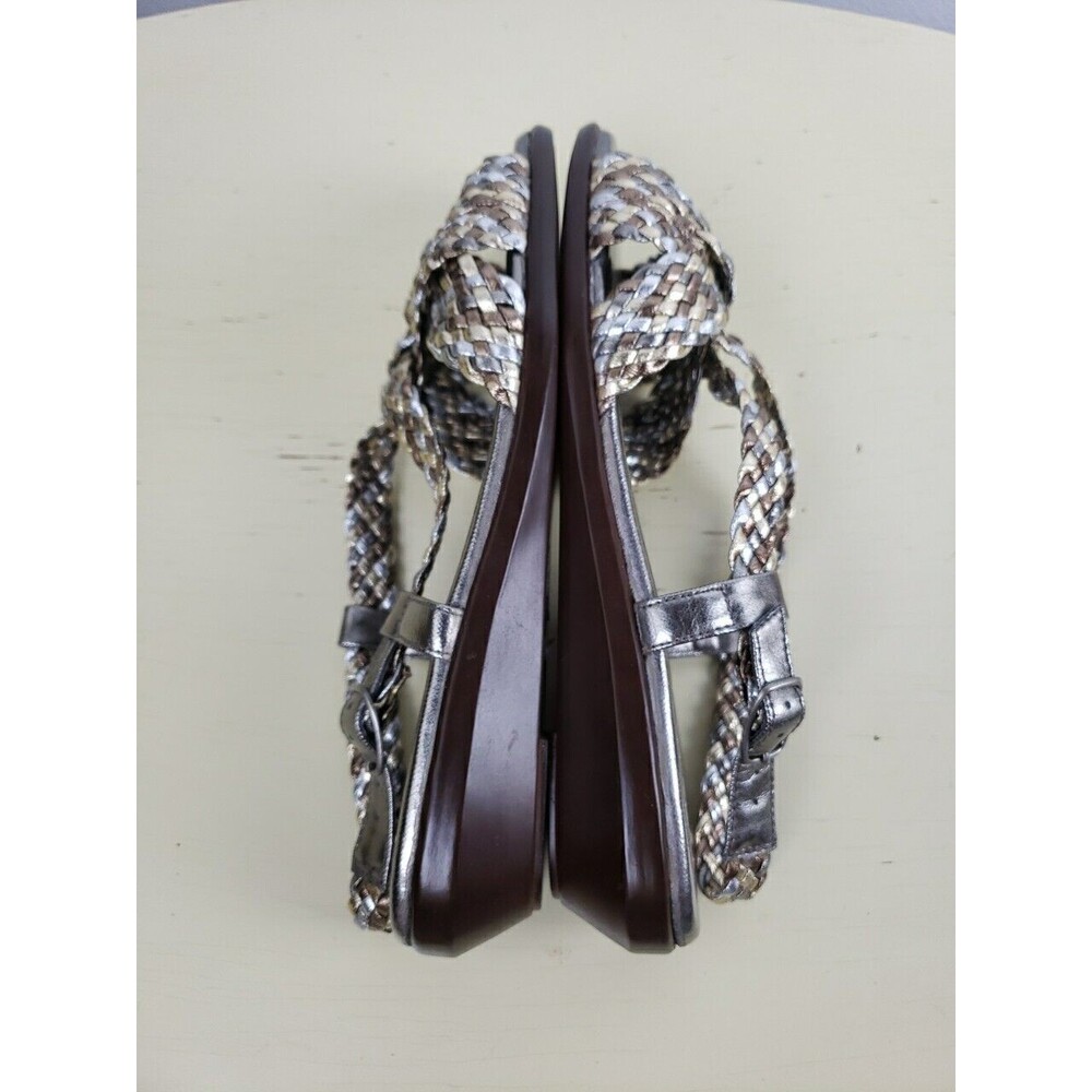 Women's Life Stride Multi-Metallic Gold Slover Weaver Slingback Sandals 6.5 - Picture 10 of 14
